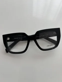 Cheap PRADA VPR A03 Svarta Bågar med Originalfodral Briller & Tilbehør