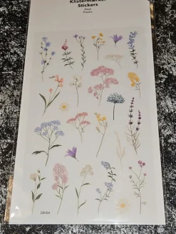 Tradera Pressade blombilder klistermärken| Scrapbøger
