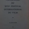 Tradera Program från sextonde filmfestivalen i Cannes| Filmmemorabilia