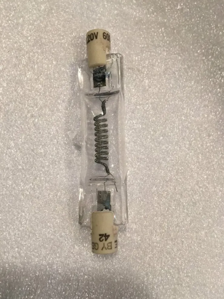 Tradera Projektorlampa Vintage NOS General Electric FFJ 120V 600W R7s, RSC| Analoge Projektorer