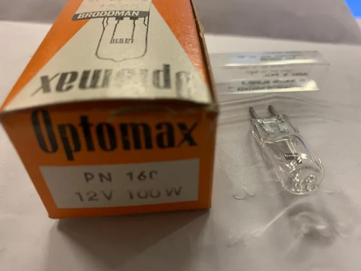 Tradera Projektorlampa Vintage NOS Optomax PN 160 12V 50W G6.35| Analoge Projektorer