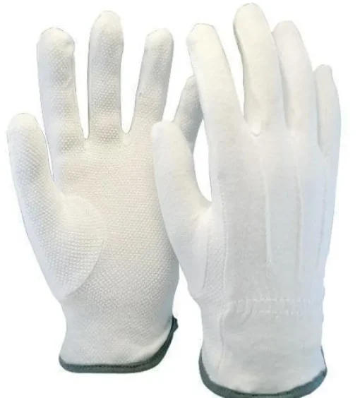 Discount Protec® Bomullshandske PVC prickar - L - 12 par Beskyttelsesudstyr & Beklædning