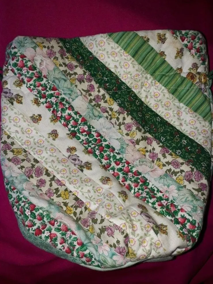 Shop Påse Patchwork HANTVERK höjd 26 cm/bredd 25 cm Tasker