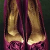 Tradera pumps lila satin skor stilett> Damesko