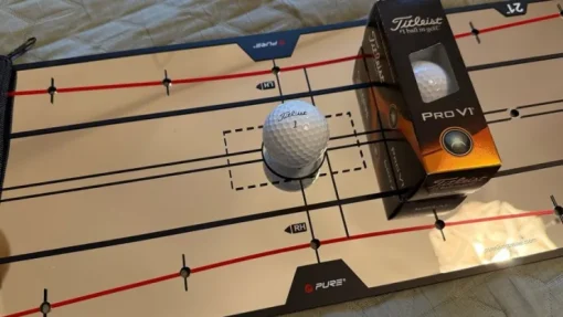 Tradera Pure Putting Mirror - Puttingmatta med Titleist PRO V1-bollar> Golf
