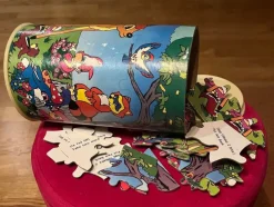 Tradera Pusselspel 80 bitar i burk Bambi Instruktioner Retro Disney> Leg & Spil