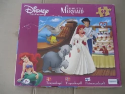 Tradera Pussel-Trä-Pussel - Disney - The Little Mermaid 40 bitar 25 x 21 cm Kärnan| Puslespil