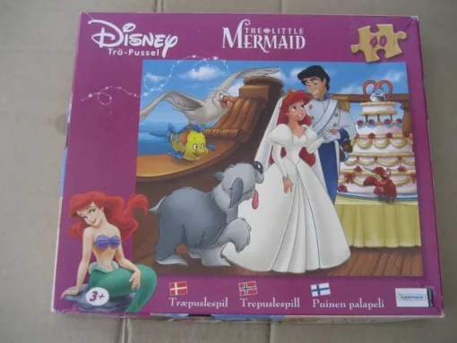 Tradera Pussel-Trä-Pussel - Disney - The Little Mermaid 40 bitar 25 x 21 cm Kärnan| Puslespil