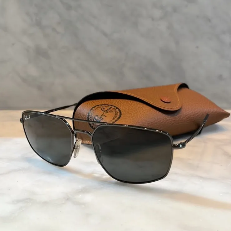 Shop Ray-Ban Solglasögon, Metall, Polariserad Solbriller