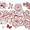 Tradera RÖD Engångs Tatuering / RED Temporary Tattoo| Tatovering