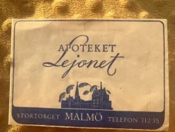Tradera Receptkuvert / Apotekskuvert från Apoteket Lejonet i Malmö> Medicinske Gadgets