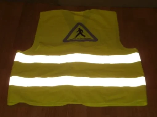 Tradera Reflexväst Säkerhetsväst Gul Text stavgångare i varningstriangel reflex Strl XL> Øvrigt Sport & Fritid