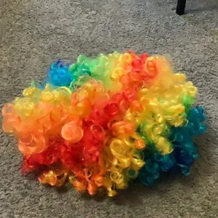 Tradera Regnbågsfärgad clownperuk clown peruk flerfärgad> Udklædningstøj