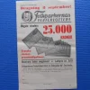 Tradera Reklamblad Folkparkernas teaterlotteri 1942> Lotterier & Lodsedler