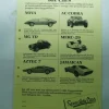 Tradera Reklamblad KIT CARS ......Speciality Cars......Bromma> Mobilia
