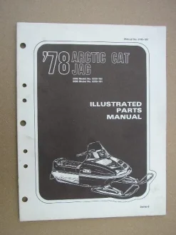 Tradera Reservdelskatalog Snöskoter ARCTIC CAT Jag 1978| Snescootere
