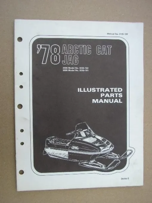 Tradera Reservdelskatalog Snöskoter ARCTIC CAT Jag 1978| Snescootere