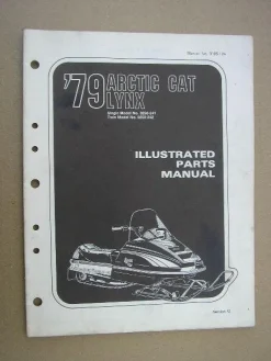 Tradera Reservdelskatalog Snöskoter ARCTIC CAT Lynx 1979| Snescootere