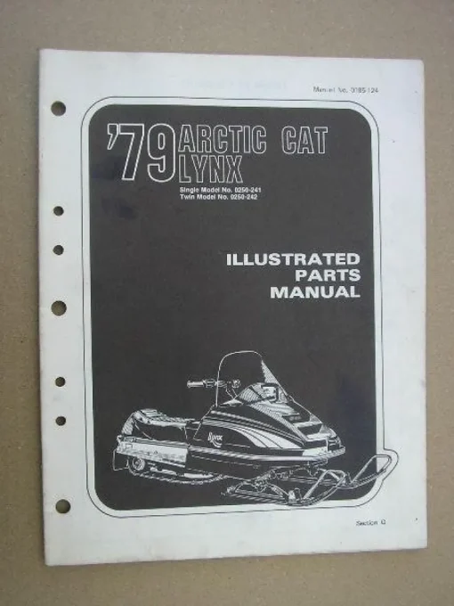 Tradera Reservdelskatalog Snöskoter ARCTIC CAT Lynx 1979| Snescootere