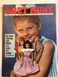 Tradera Året Runt nr 37 1965 Docktävling Midge och Alan att vinna| Dukker