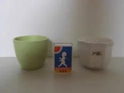Outlet RETRO 2 st superfina äldre mini kruka ytterfoder blomkruka Antikviteter