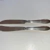 Cheap Retro 2 Vackra Bestick Smörkniv Smör Ost Kniv Ostkniv Svensk Spetsig Spets Sølv