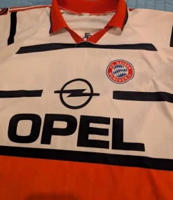 Tradera Retro Mario Basler Bayern München fotbollströja, storlek M> Fodbold