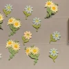 Sale Retro tygblommor 70-tal Stofmærker & Pins