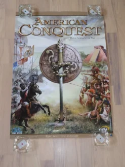 Tradera Retro Videogame Poster Original American Conquest VERY RARE !> Andre Computer- & Tv-spil
