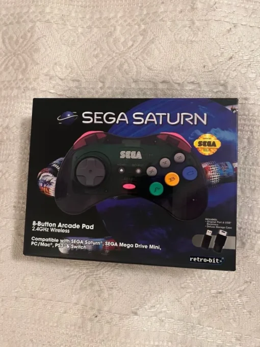 Tradera Retro-Bit SEGA Saturn Arcade Pad - Trådlös 2.4GHz> Sega