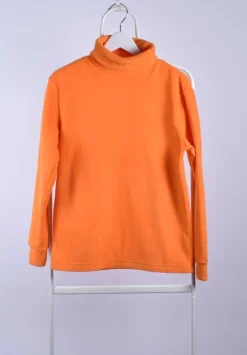 Tradera Reusch, Fleecetröja med polokrage, orange, Strl: XXS, Polyester> Herretøj