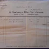 Tradera Räkning avseende leverans April 1935 från Fabrikör Herr E Ekelund till G.Ernberg> Fragtsedler & Fakturaer