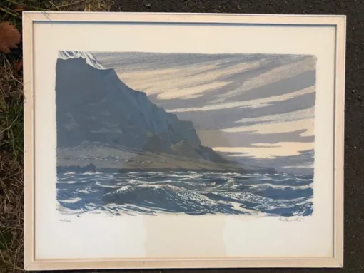 Tradera Roland Svensson ”Edinburgh of the Seven Seas” färglito 121/300 ca:27x42,5 cm.| Grafik & Tegninger