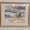 Tradera Rolf Wikström - Inramad akvarell| Malerier