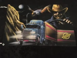 Tradera ROLLING THUNDER Poster flagga Samlarobjekt från 80-talet i nyskick| Lastbiler & Busser
