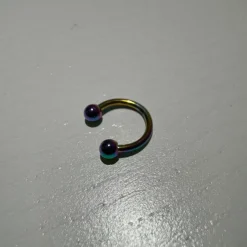 Tradera Rostfritt stål Piercing / kroppssmycke [Chrome / Rainbow] (3)> Piercinger