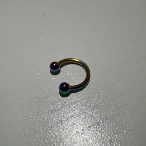 Tradera Rostfritt stål Piercing / kroppssmycke [Chrome / Rainbow] (3)> Piercinger