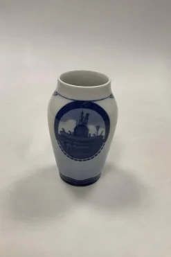 New Royal Copenhagen Rundskue vase 1916 Måler 13,5cm / 5.31 inch Øvrige Antikviteter & Design