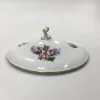 New Royal Copenhagen Saksisk Blomst Let Oval Låg No 493/1702 Antikviteter