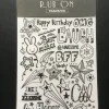 Tradera RUB ON TRANSFER - Happy Birthday BFF stjärnor mm - Gnuggisar| Scrapbøger