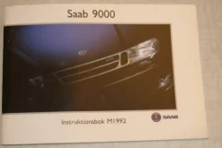 Online SAAB 9000 INSTRUKTIONSBOK M1992 Autodele & Reservedele