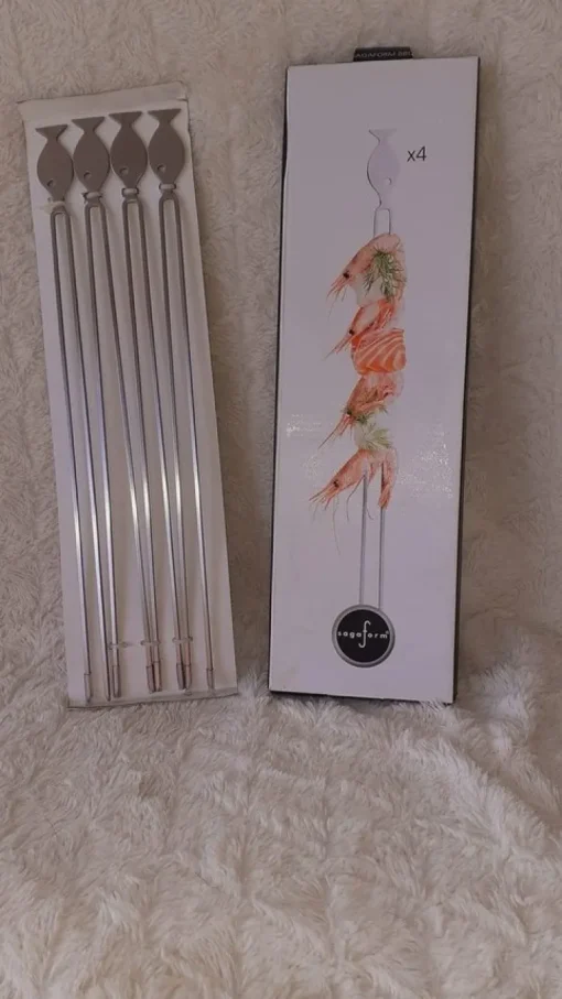Tradera Sagaform BBQ fisk spett 4-pack i kartong| Bål & Grill