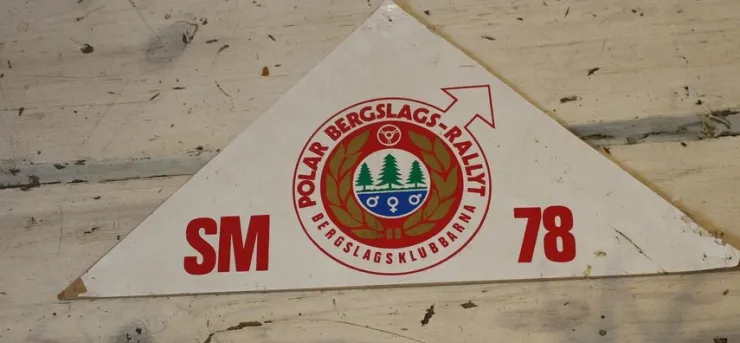 Tradera SAM 1978. POLAR ROSLAGS-RALLYT. SKYLT.> Skilte