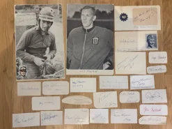 Tradera Samling olika sportautografer.| Autografer