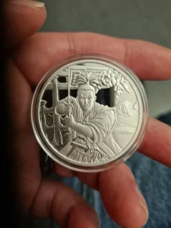Tradera SAMURAI 1 oz 999 silver Ancient Warriors 2022 Fiji upplaga 10.000| Andre Mønter & Sedler