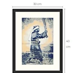 Tradera Samuraj konsttavla Limited Edition 1 av 10 gjorda| Anden Kunst