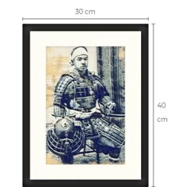 Tradera Samuraj konsttavla Limited Edition 1 av 10 gjorda| Anden Kunst