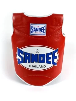 Tradera SANDEE: Kroppskydd Röd, Vit Storlek S> Boksning