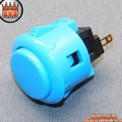 Tradera Sanwa OBSF-24-B (Blue) Arcade Arkad Knapp Push Button> Andre Computer- & Tv-spil