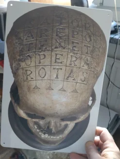 Tradera Sator arepo tenet opera rotas Mysticism Ockult frimurare freemason> Skilte